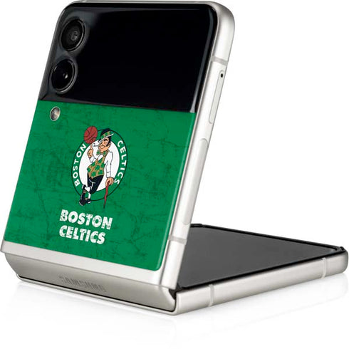 NBA Boston Celtics Green Primary Logo Galaxy Z Flip4 5G Skin